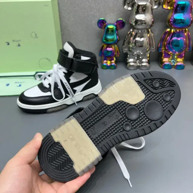 Off-White Industrial Black High-Top Strap Lifestyle Sneakers 2
