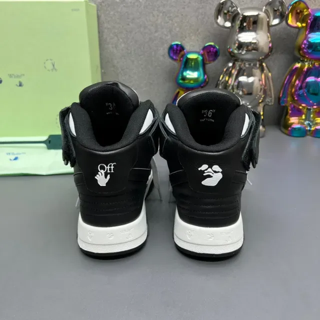 Off-White Industrial Black High-Top Strap Lifestyle Sneakers 3