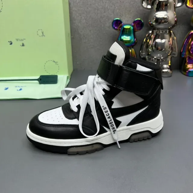 Off-White Industrial Black High-Top Strap Lifestyle Sneakers 4