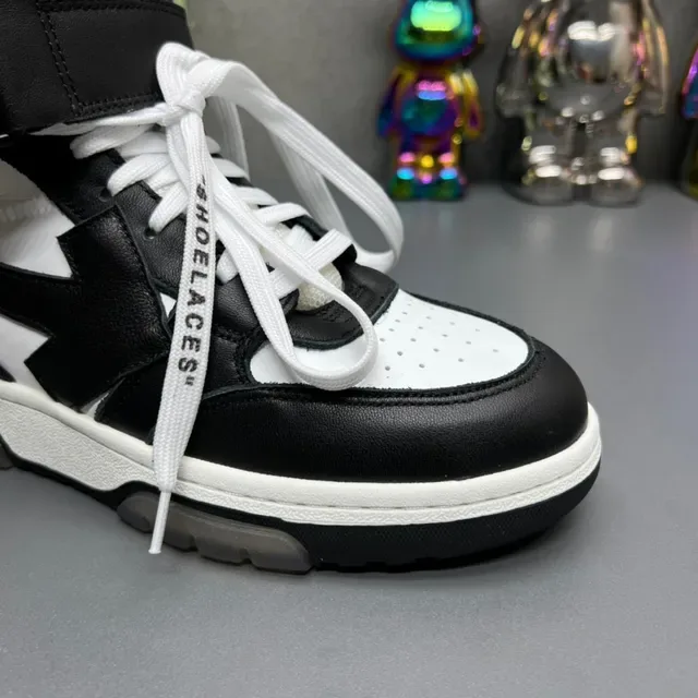Off-White Industrial Black High-Top Strap Lifestyle Sneakers 6