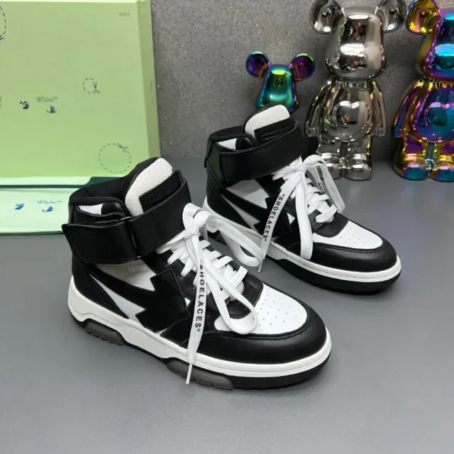 Off-White Industrial Black High-Top Strap Lifestyle Sneakers 7