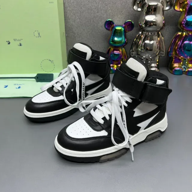 Off-White Industrial Black High-Top Strap Lifestyle Sneakers 8