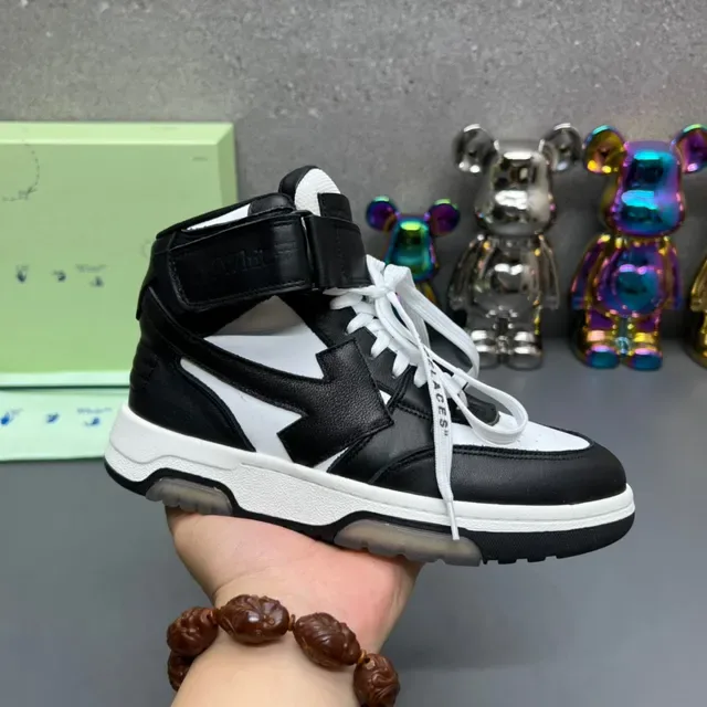 Off-White Industrial Black High-Top Strap Lifestyle Sneakers 9