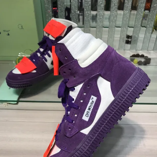 Off-White Zapatillas Lifestyle de Estilo Industrial en Morado y Blanco de Alto 5