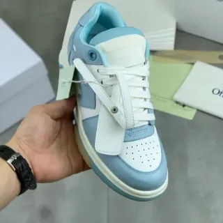Off-White The Ten Blue Industrial Strap Perforated Toe Cap Lifestyle Sneakers