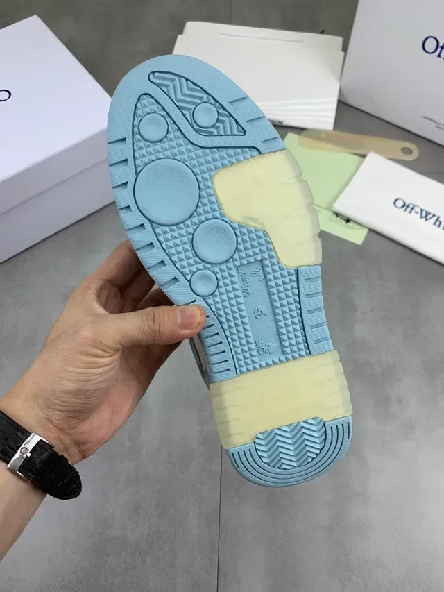 Off-White The Ten 蓝色 工业背带 穿孔鞋头 生活方式运动鞋 2