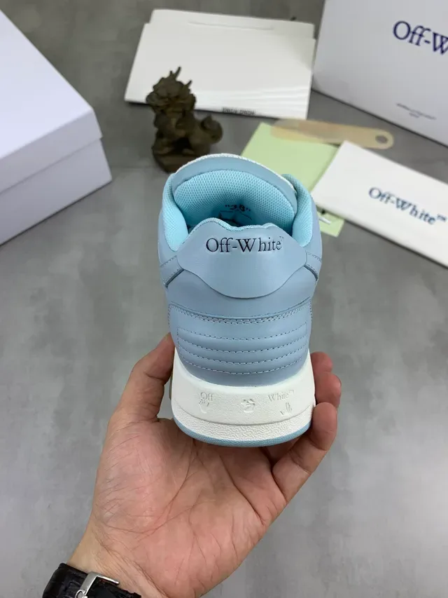 Off-White The Ten 蓝色 工业背带 穿孔鞋头 生活方式运动鞋 3