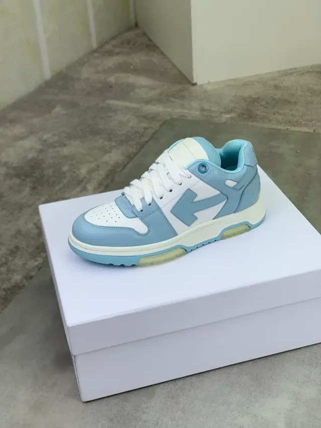 Off-White The Ten 蓝色 工业背带 穿孔鞋头 生活方式运动鞋 4