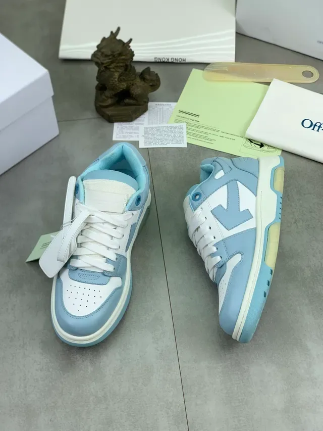 Off-White The Ten 蓝色 工业背带 穿孔鞋头 生活方式运动鞋 5
