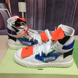 Off-White The Ten White Blue Black Green Orange Lifestyle Sneakers
