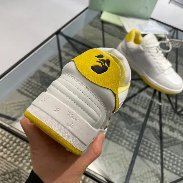Off-White أصفر لوتوب سهم-لوجو أسلوب حياة أحذية رياضية 2
