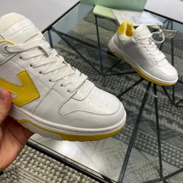 Off-White أصفر لوتوب سهم-لوجو أسلوب حياة أحذية رياضية 3