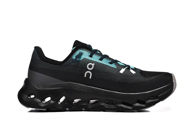 On Cloudmonster Black Teal chaussures de course 3