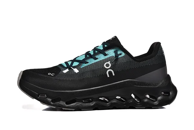 On Cloudmonster Black Teal chaussures de course 4