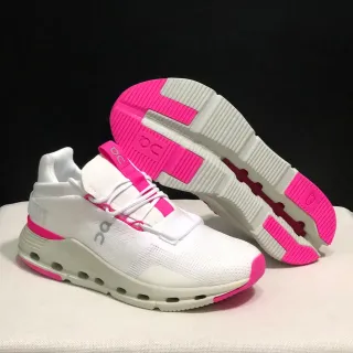 On Cloudmonster White Pink Lifestyle Sneakers