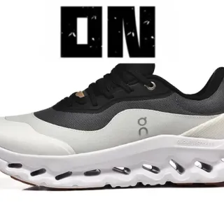On White Black Sculpted Midsole Open CloudTec Pods Lifestyle Sneakers
