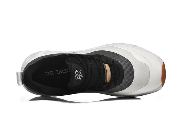 On Branco Preto Solado Esculpido Open CloudTec Pods Tênis Lifestyle 2