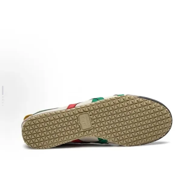 Onitsuka Tiger Mexico 66 Cream Green Red लाइफस्टाइल स्नीकर 3