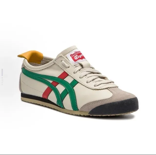 Onitsuka Tiger Mexico 66 Cream Green Red लाइफस्टाइल स्नीकर 6