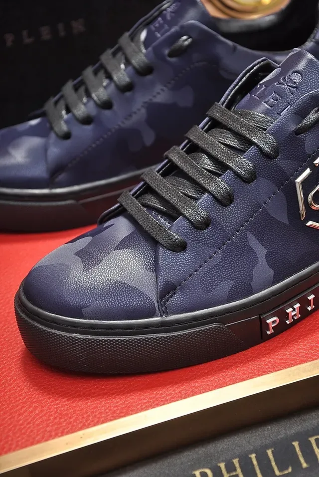 Philipp Plein ক্যামোফ্লাজ প্রিন্ট লেদার লো-টপ লাইফস্টাইল স্নিকার 2