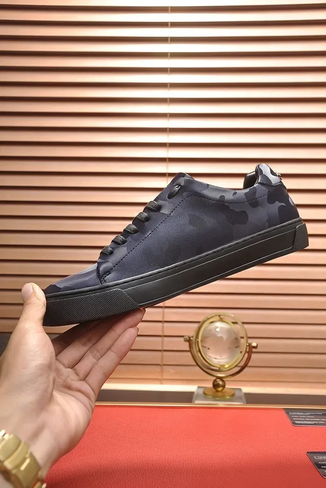 Philipp Plein ক্যামোফ্লাজ প্রিন্ট লেদার লো-টপ লাইফস্টাইল স্নিকার 6