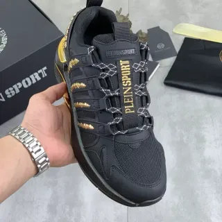 Philipp Plein Plein Sport কালো ও সোনালি লাইফস্টাইল স্নিকার
