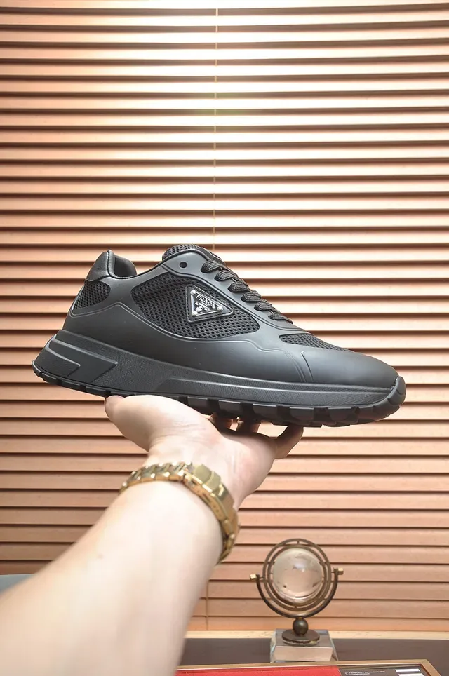 Prada Cloudbust Black Mesh and Synthetic Lifestyle Sneakers 2