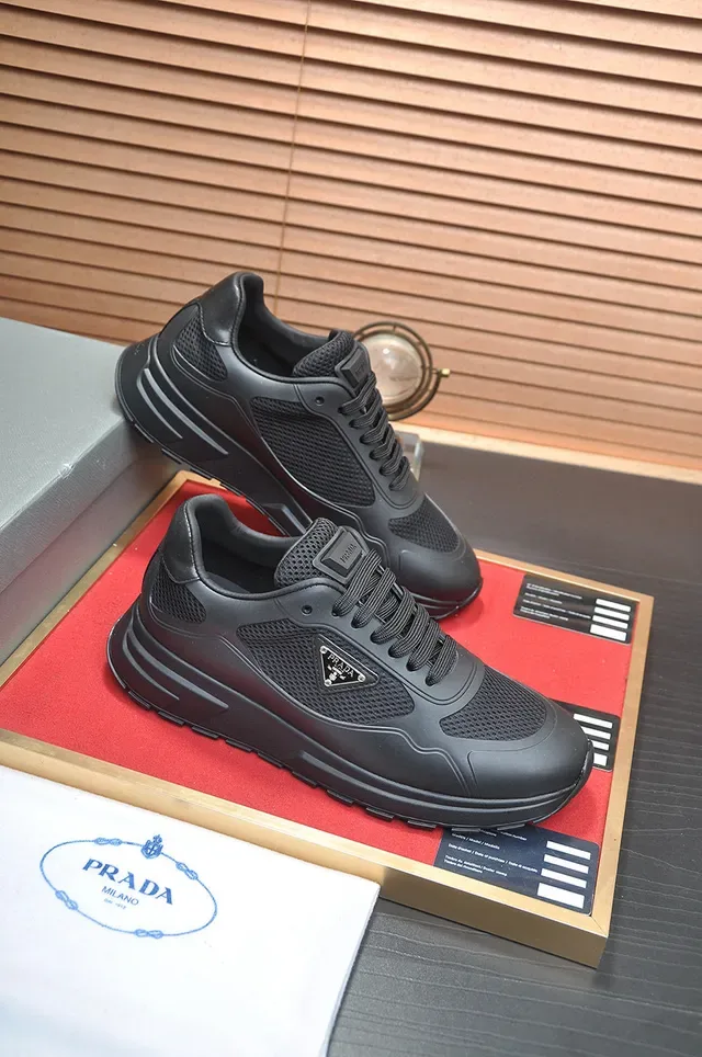 Prada Cloudbust Black Mesh and Synthetic Lifestyle Sneakers 6