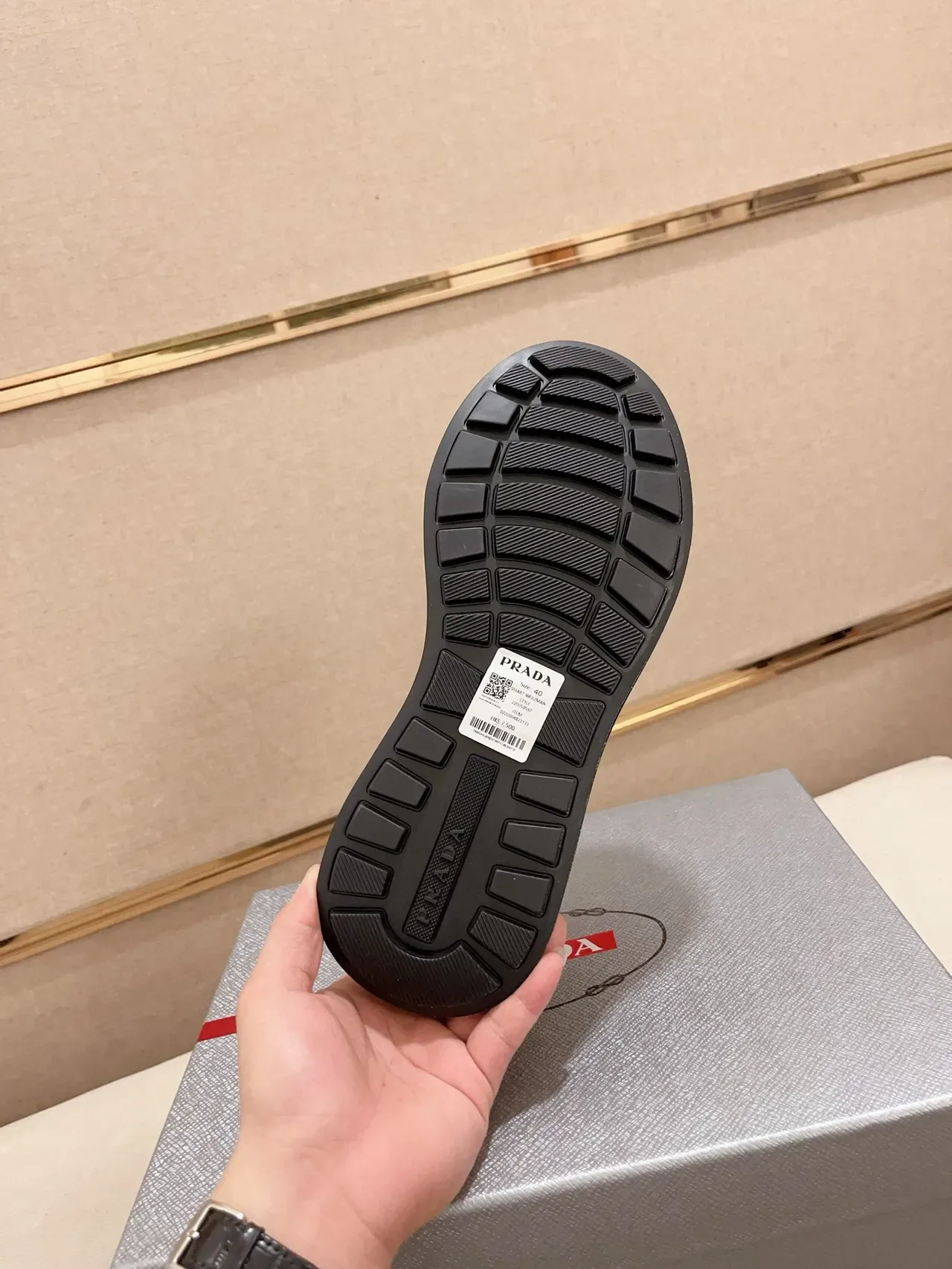 Prada Cloudbust Black Mixed-Material Lifestyle Sneakers 3