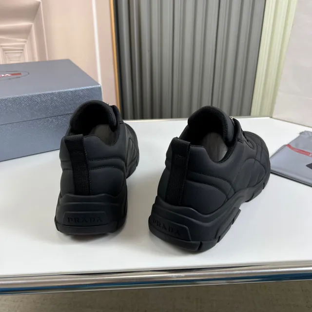 Prada Cloudbust Black Quilted Padded Upper Sculpted Sole Chunky Sneakers 6