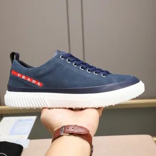Prada Cloudbust Navy Blue Suede Lifestyle Sneakers