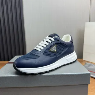 Prada Cloudbust Navy Malha e Borracha Tênis Lifestyle