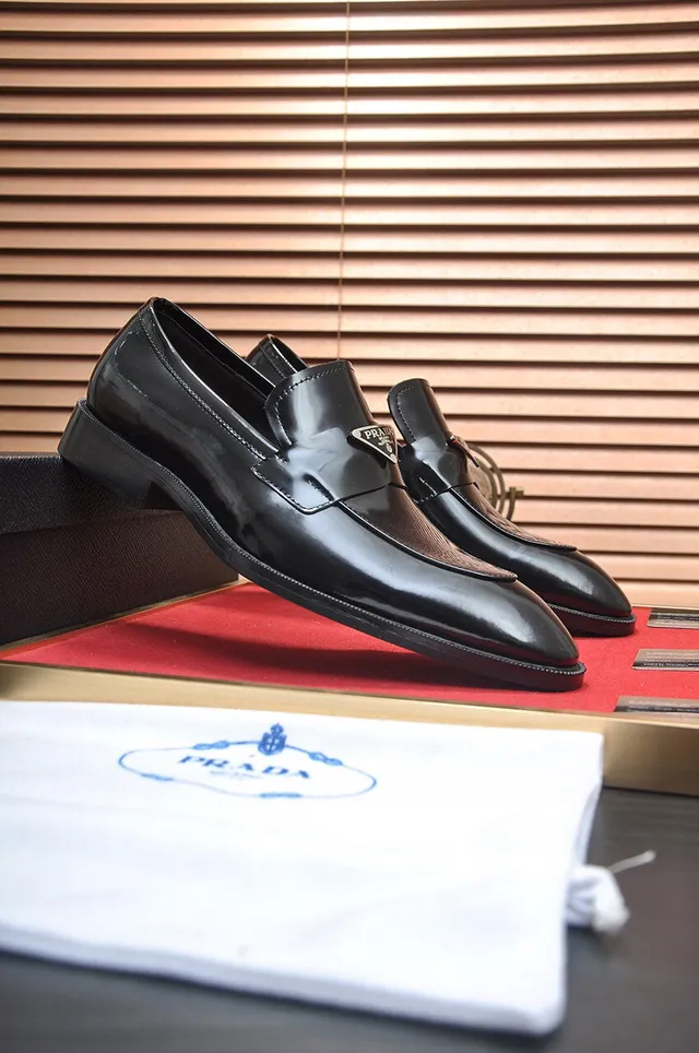 Prada Loafer Black Patent Leather Pointed Toe Loafers 3