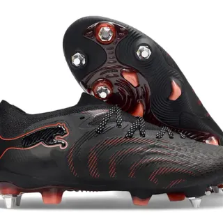 Puma Future Z Black Red Firm-Ground Soccer Shoes