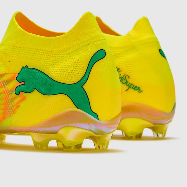 Puma Future Z হলুদ ইরিডেসেন্ট সোনালী আগুন ফার্ম-গ্রাউন্ড সকার শোজ 16