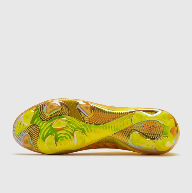 Puma Future Z হলুদ ইরিডেসেন্ট সোনালী আগুন ফার্ম-গ্রাউন্ড সকার শোজ 17