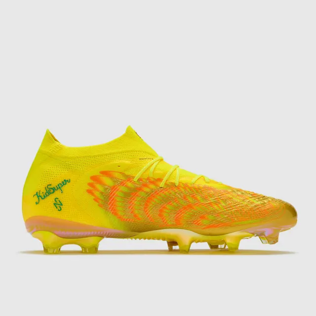 Puma Future Z হলুদ ইরিডেসেন্ট সোনালী আগুন ফার্ম-গ্রাউন্ড সকার শোজ 18