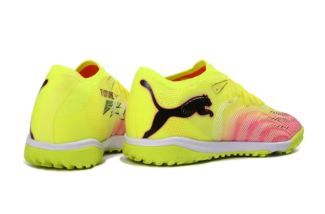 Puma Future Z Zapatos de fútbol para turf amarillo rosa low-cut con upper de gradiente 5