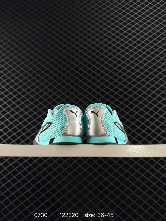 Puma H-Street Thin Sole Turquoise Mesh Lifestyle Sneakers 3