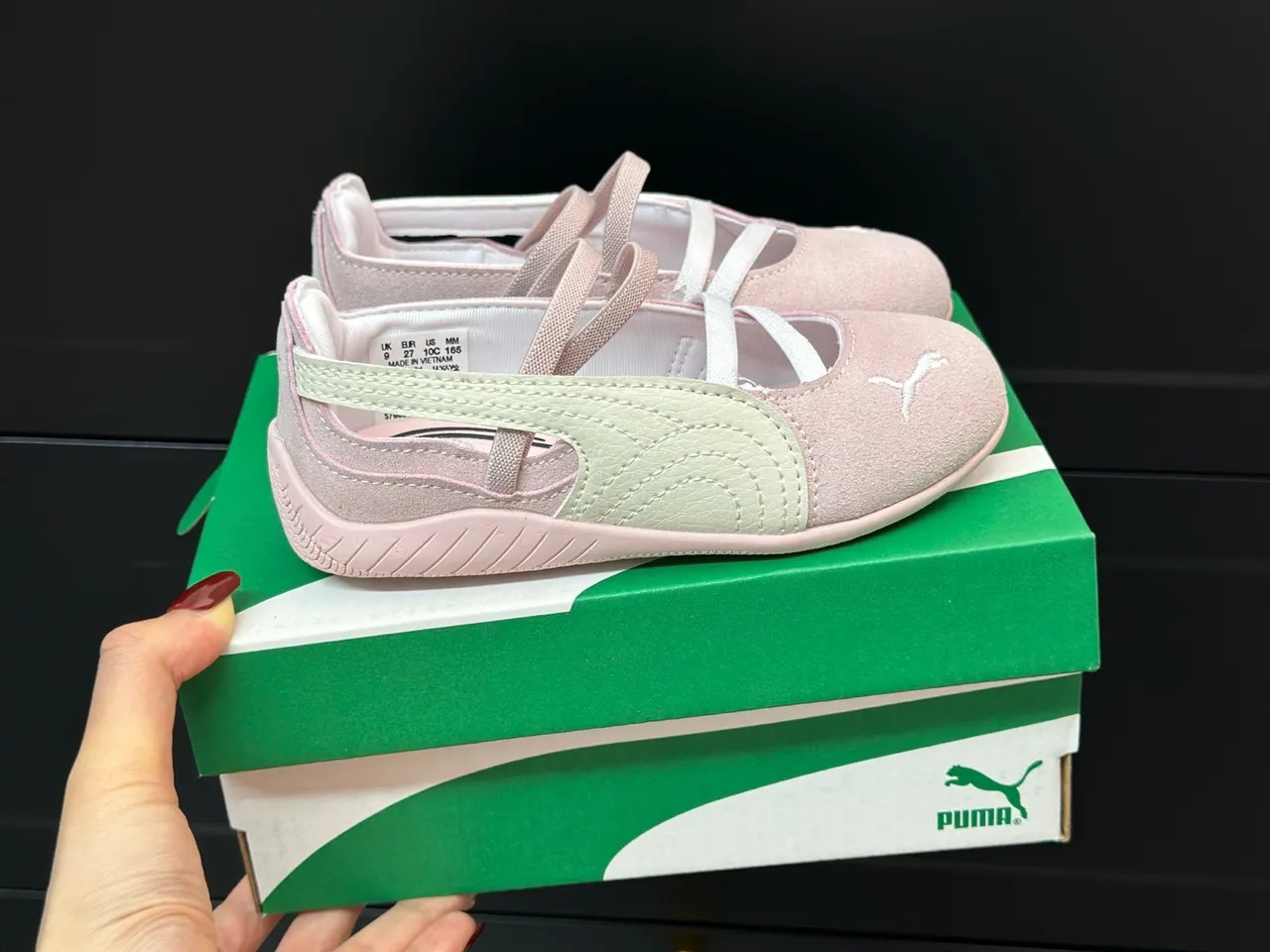 Puma Mary Jane Rojo Blanco Correa Crisscross Ante Zapatos Mary Jane 7