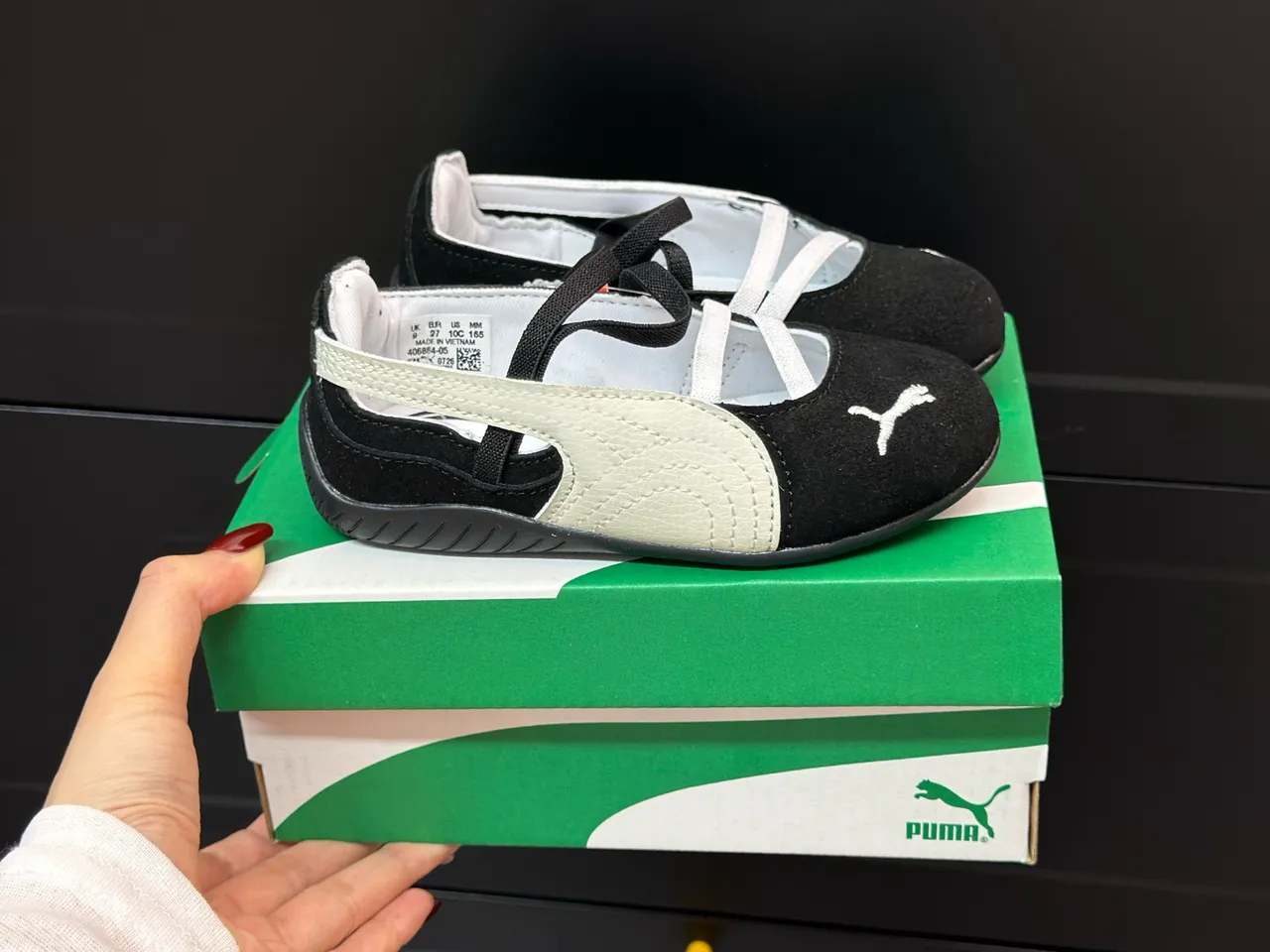 Puma Mary Jane Rojo Blanco Correa Crisscross Ante Zapatos Mary Jane 9