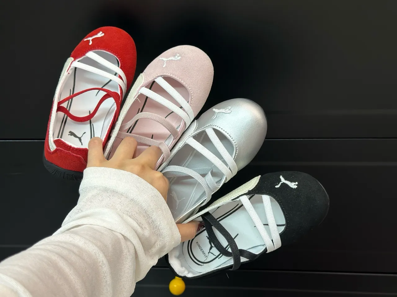 Puma Mary Jane Rojo Blanco Correa Crisscross Ante Zapatos Mary Jane 11