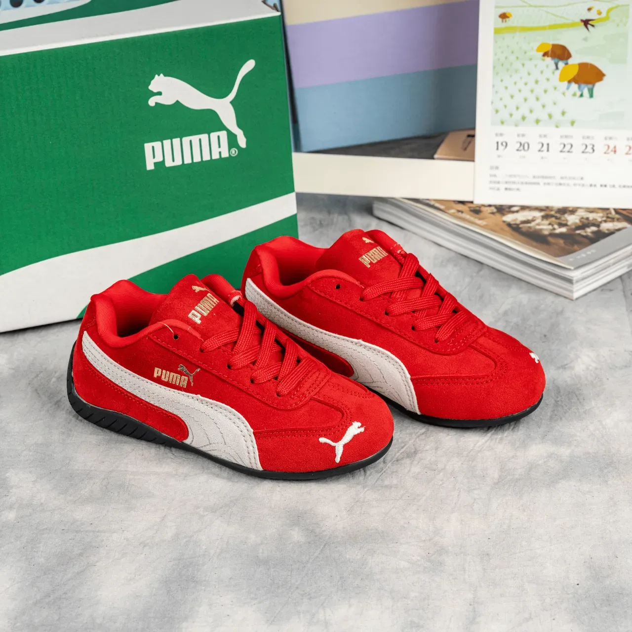 Puma Speedcat Black and White Lifestyle Sneakers 6