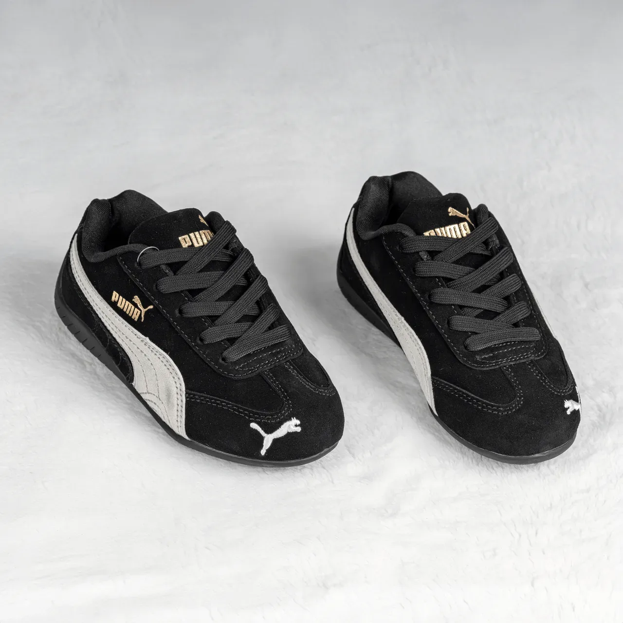 Puma Speedcat Black and White Lifestyle Sneakers 13