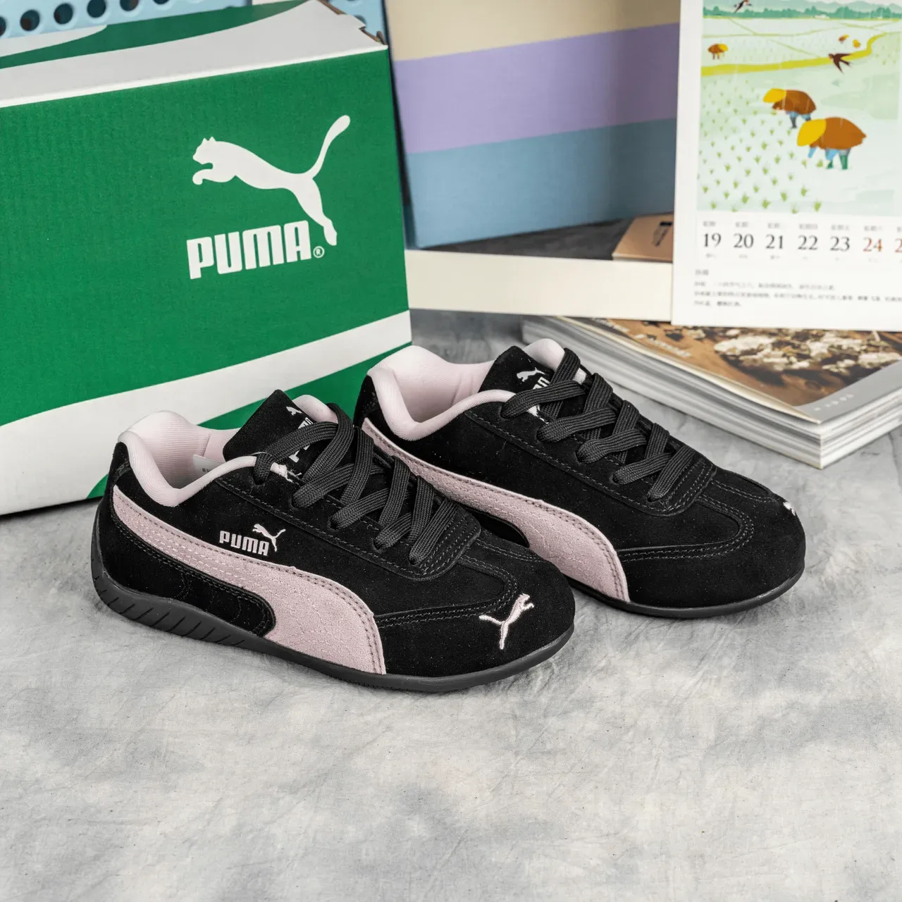 Puma Speedcat Black and White Lifestyle Sneakers 18