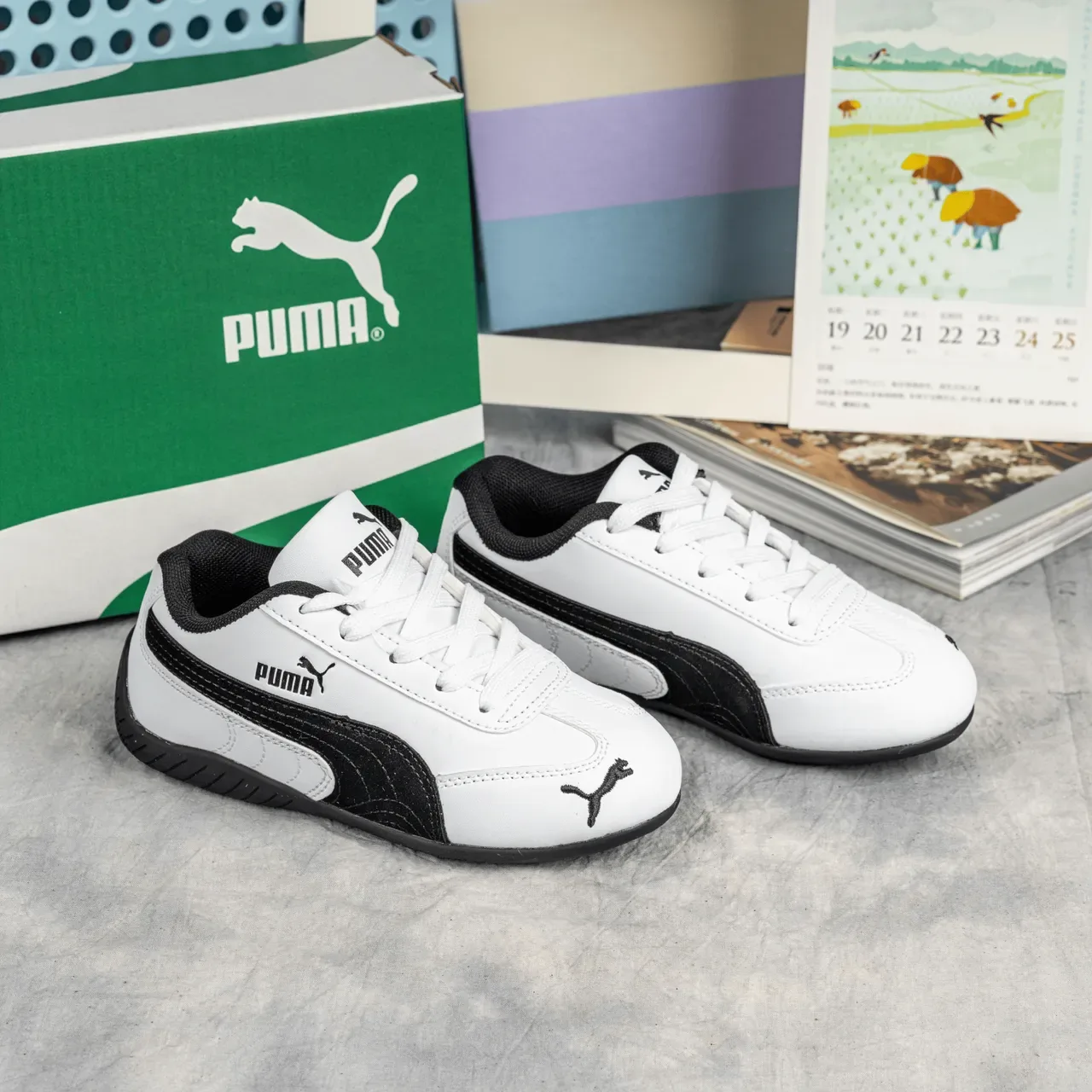 Puma Speedcat Black and White Lifestyle Sneakers 22