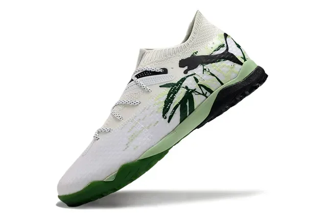 Puma सादा सवुज बुनआ ऊपर मोजा फिट कॉलर स्निकार 3