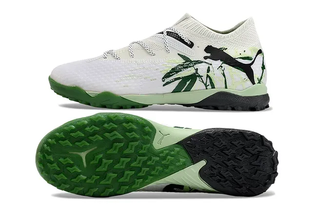 Puma सादा सवुज बुनआ ऊपर मोजा फिट कॉलर स्निकार 6