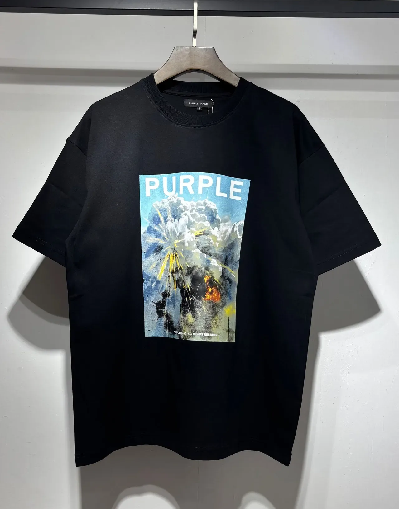 T-shirt oversize imprimé graphique Purple Brand 2