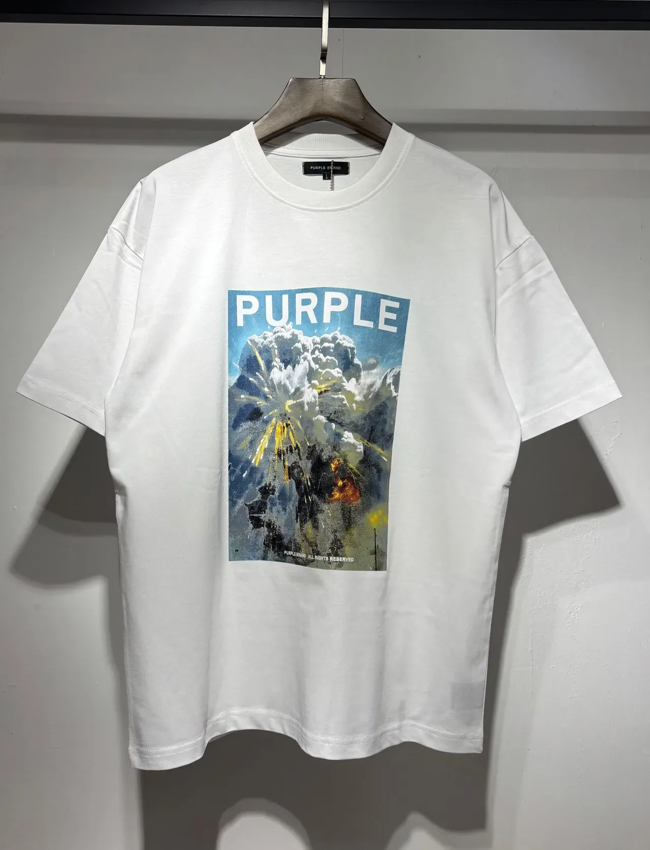 T-shirt oversize imprimé graphique Purple Brand 3